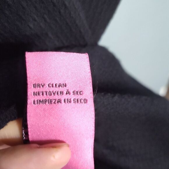 Betsey Johnson black fit and flare dress with pearl collar size 2 - Picture 9 of 13